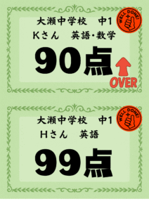 中間テスト結果8