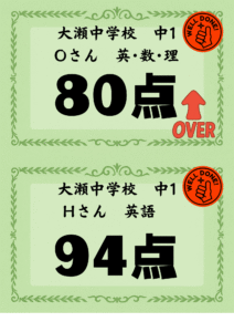中間テスト結果9